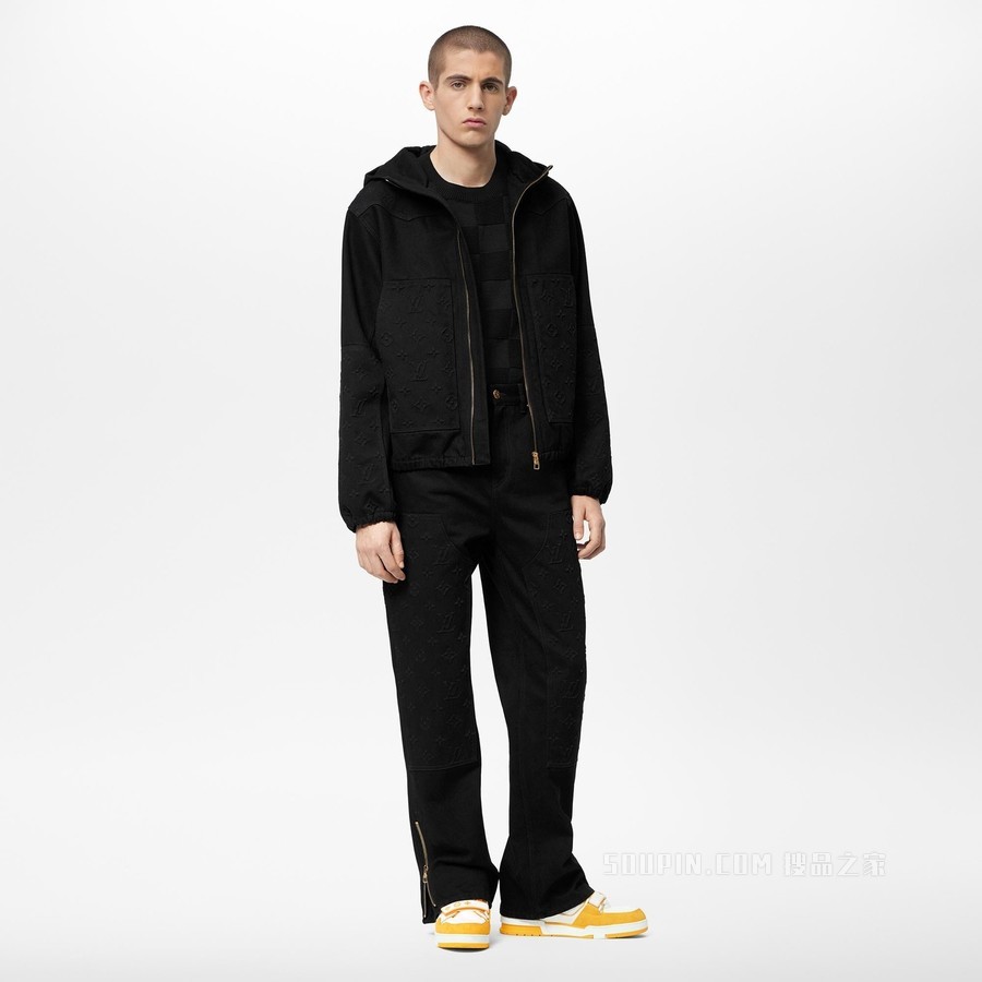 MONOGRAM 连帽牛仔夹克