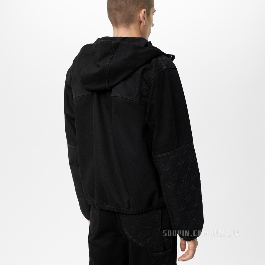 MONOGRAM 连帽牛仔夹克