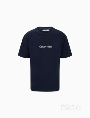 【预估到手价460】Calvin Klein 男士休闲纯棉简约LOGO透气短袖T恤40HM228