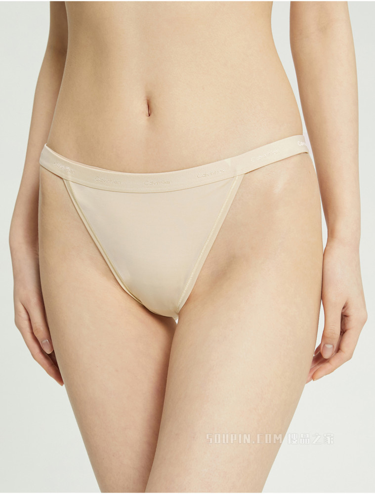 【预估到手价230】【自然系列】Calvin Klein 女性感循环LOGO高开叉三角内裤QF6760
