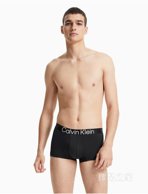 【预估到手价288】Calvin Klein 男士提花LOGO腰边低腰贴身平角内裤NB2974