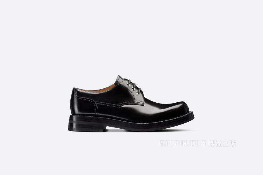 Dior Carlo 德比鞋 黑色抛光牛皮革