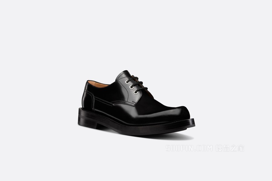 Dior Carlo 德比鞋 黑色抛光牛皮革