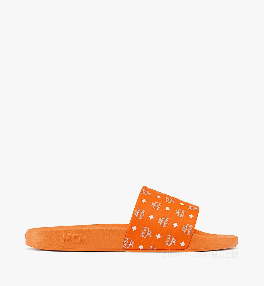 Men’s Monogram Print Rubber Slides