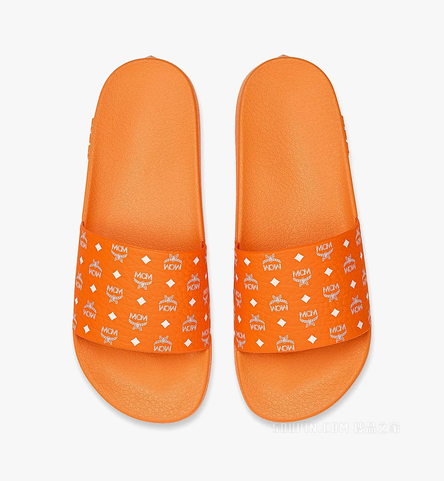 Men’s Monogram Print Rubber Slides