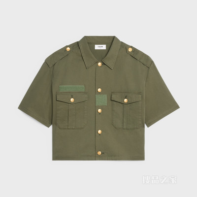 轻质斜纹军旅风衬衫 23806