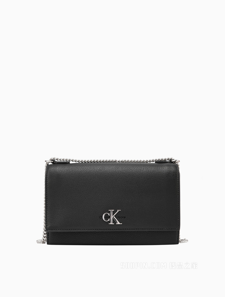 【预估到手价871】Calvin Klein 女包金属Calvin Klein 扣翻盖链条单肩包女包 DH2806