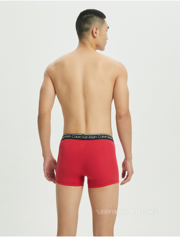 【预估到手价442】Calvin Klein 男士三条装循环LOGO腰边透气贴身平角内裤NP2421O