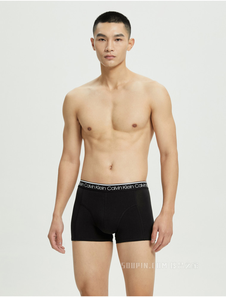 【预估到手价442】Calvin Klein 男士三条装循环LOGO腰边透气贴身平角内裤NP2421O