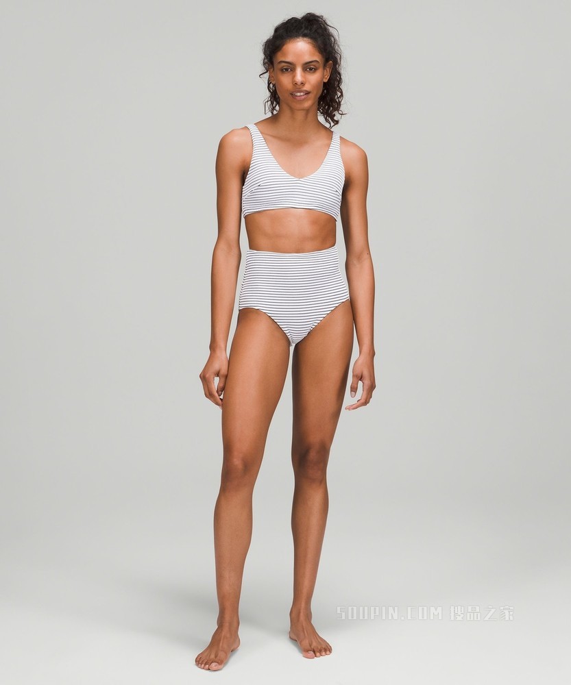 Smocked HW Med Swim 女士游泳下装
