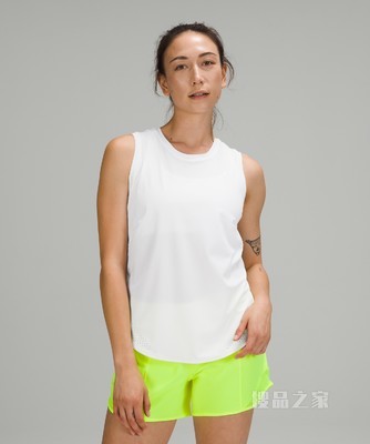 High Neck Split Hem 女士运动背心