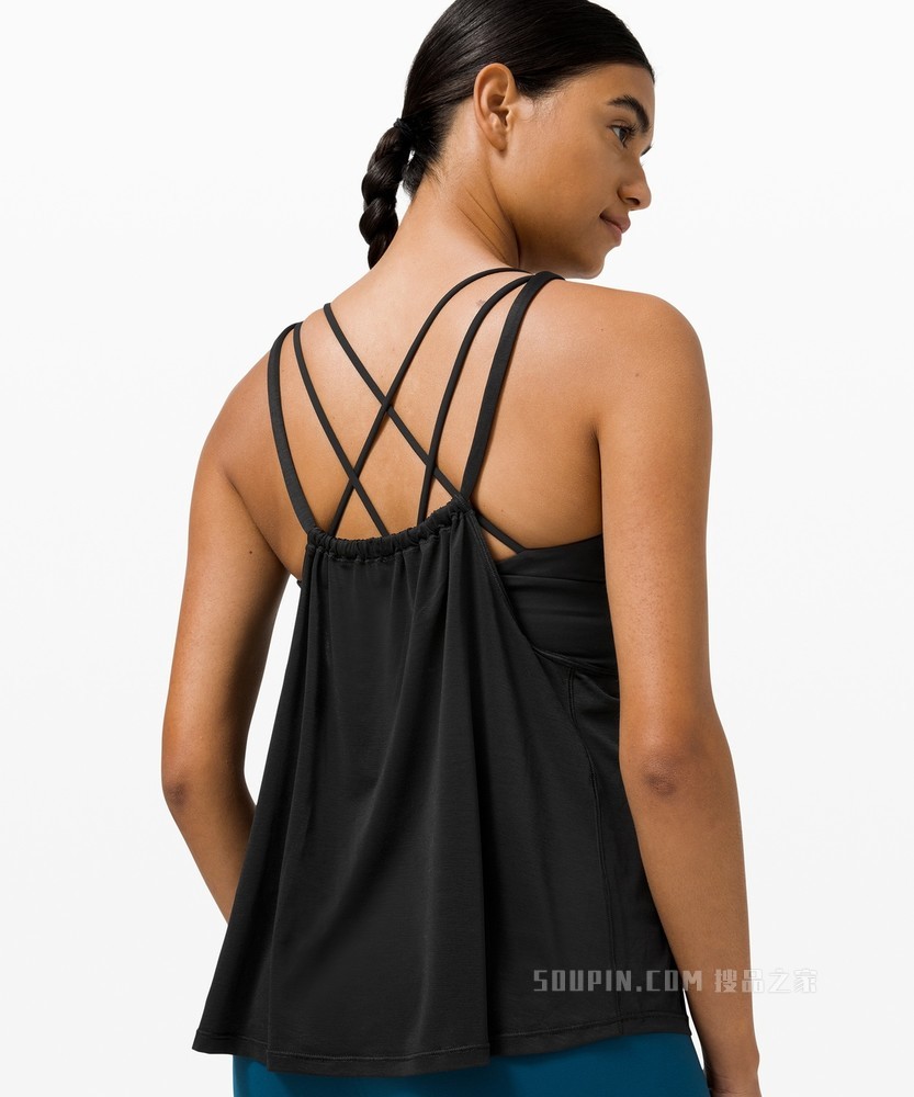 Strappy Back 女士二合一瑜伽背心