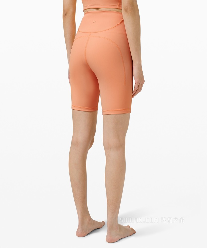 Ribbed Contoured 女士运动高腰短裤 8