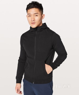 City Sweat 男士运动拉链连帽衫