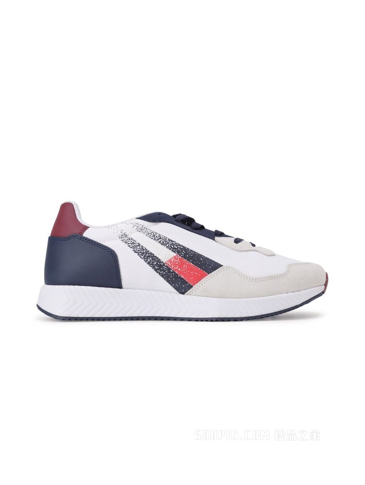 Tommy 22新款春季男装撞色拼接旗标系带运动齿轮鞋礼品EM0EM00872