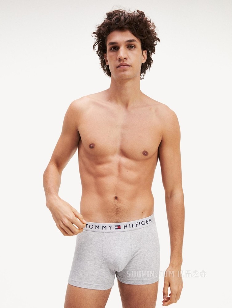 Tommy 内衣 男士简约舒适棉质LOGO腰边平角内裤礼品UM0UM01646