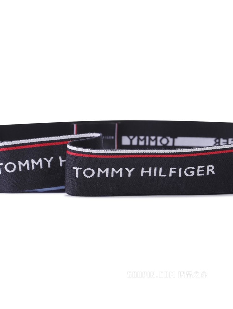 Tommy 内衣 男士LOGO腰边纯色三条装棉质平角内裤礼品03842