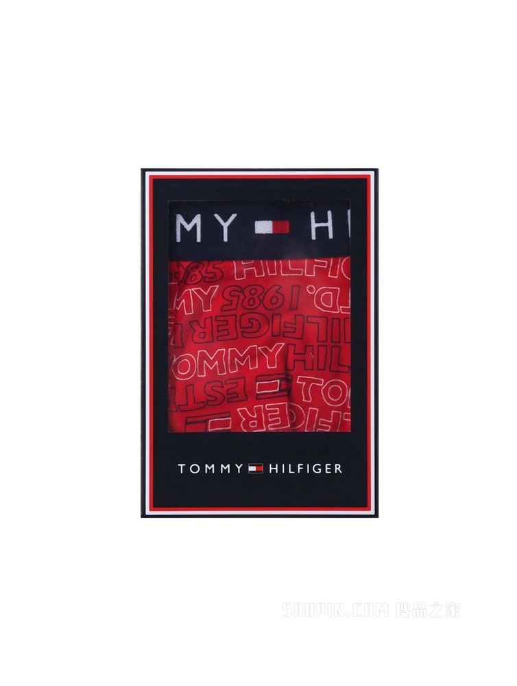 Tommy 内衣 男士棉质条纹LOGO腰边贴身平角内裤礼品UM0UM01831
