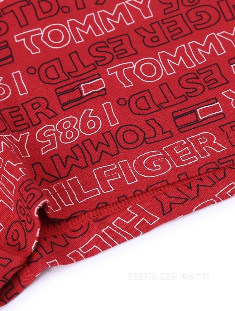 Tommy 内衣 男士棉质条纹LOGO腰边贴身平角内裤礼品UM0UM01831