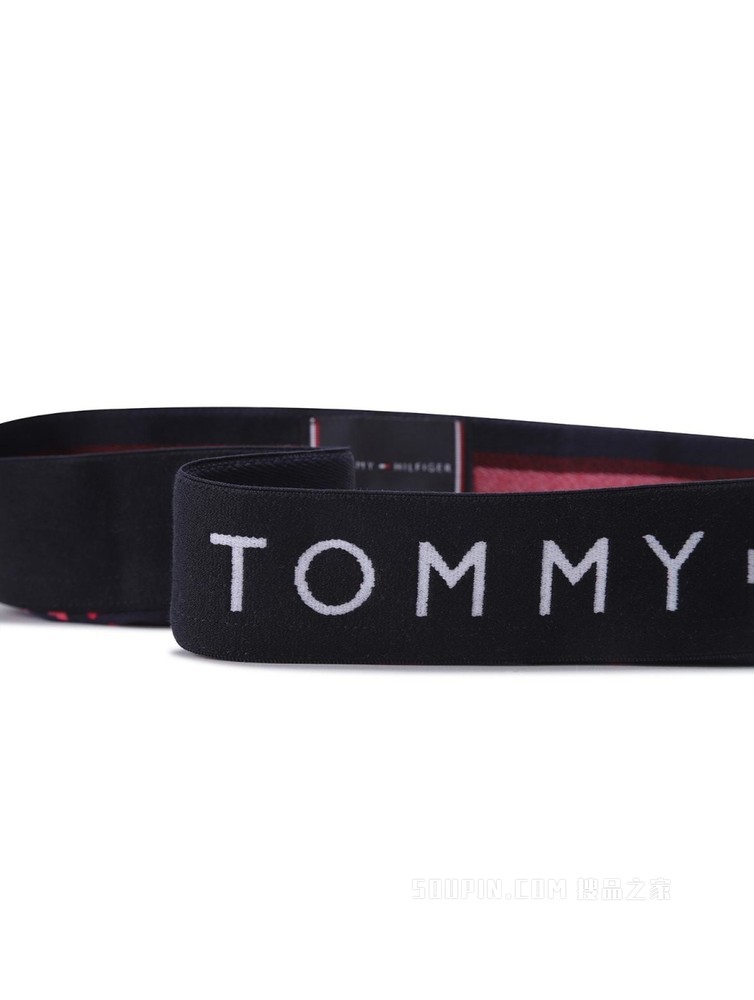 Tommy 内衣 男士棉质条纹LOGO腰边贴身平角内裤礼品UM0UM01831