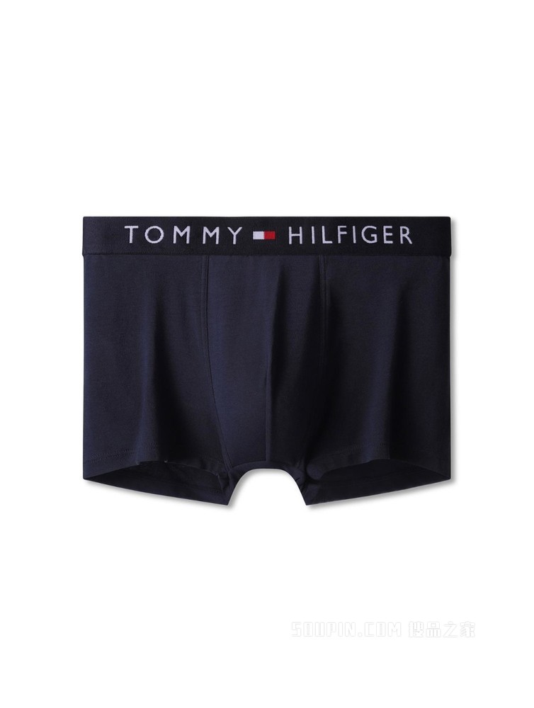 Tommy 内衣 男士棉质条纹LOGO腰边贴身平角内裤礼品UM0UM01831