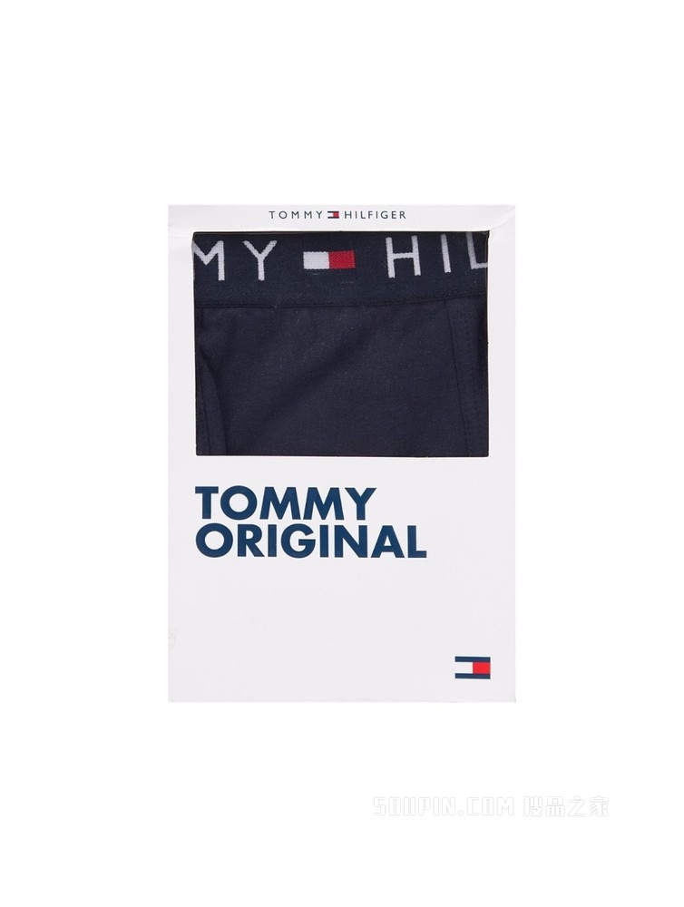 Tommy 内衣 男士棉质条纹LOGO腰边贴身平角内裤礼品UM0UM01831