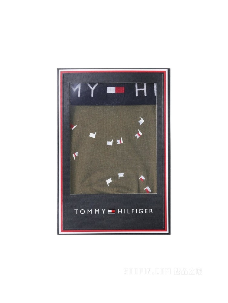 Tommy 内衣 男士棉质条纹LOGO腰边贴身平角内裤礼品UM0UM01831