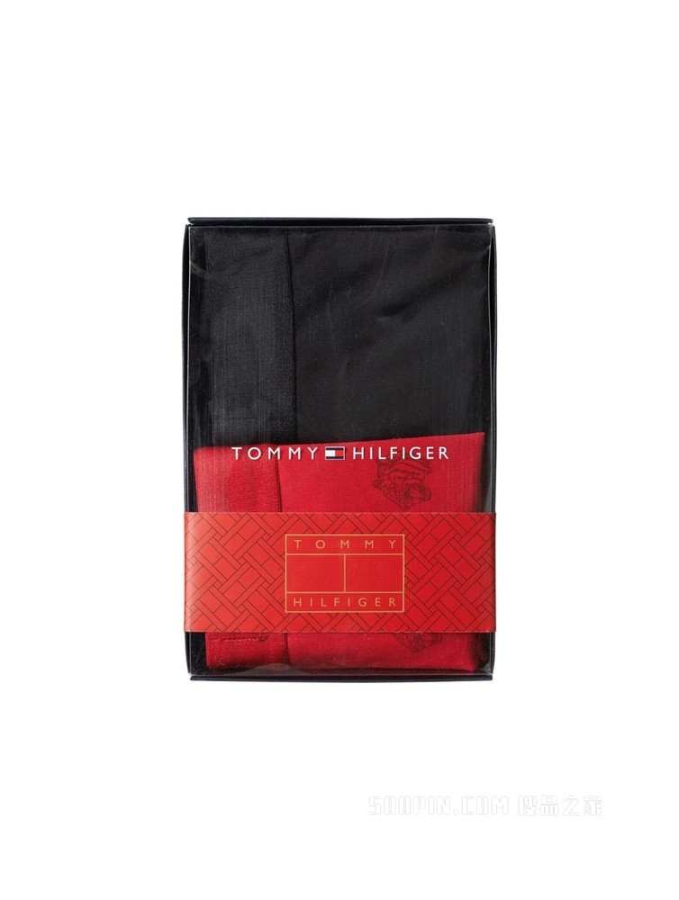 Tommy【新春系列】22新款虎年春季男装两条装红虎头平角内裤02558