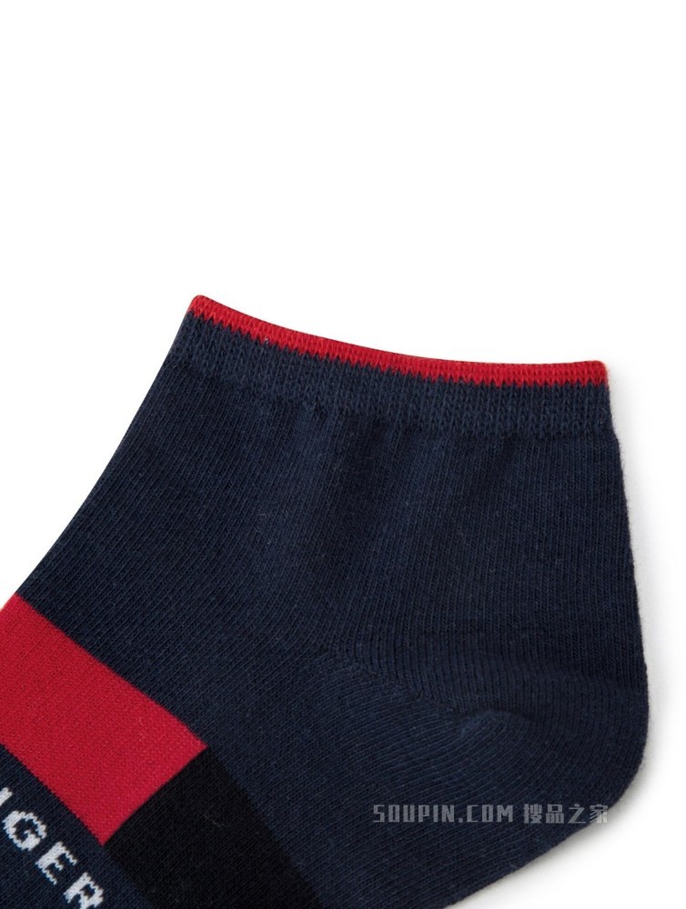 Tommy 22新款春夏男装提花LOGO两双装短筒袜子礼品TMSOX00016