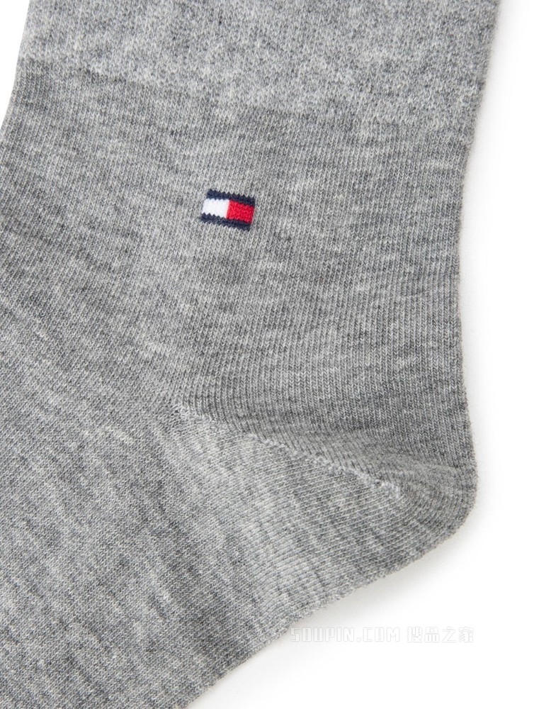 Tommy 22新款春夏男装提花LOGO两双装中筒袜子礼品TMNOS00002