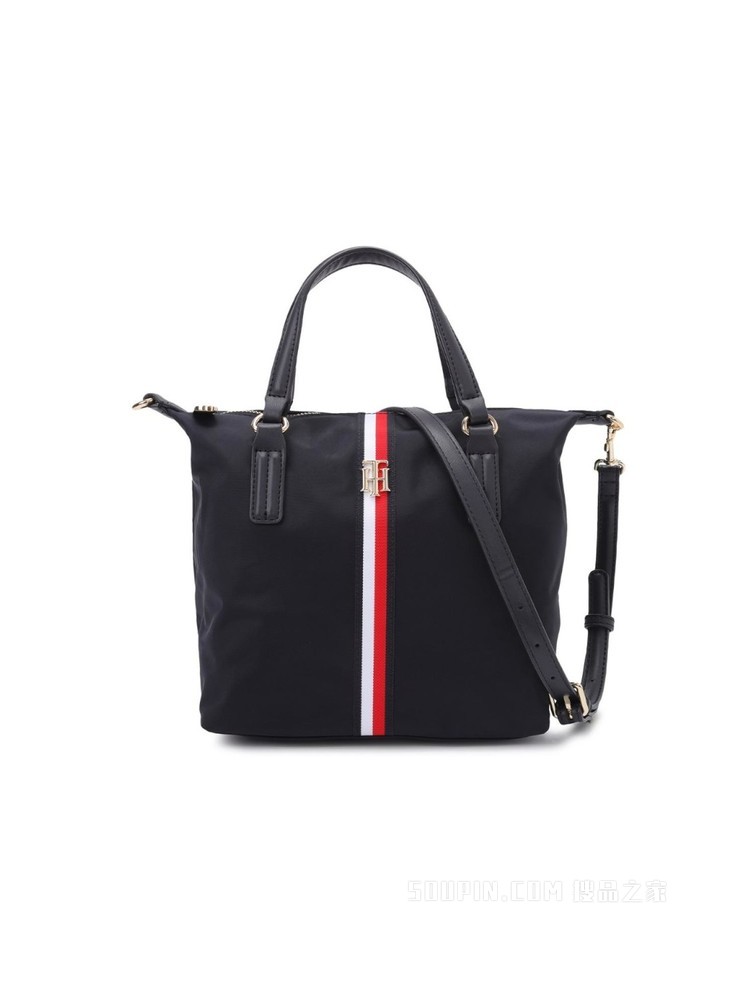 Tommy 22新款春夏女装时尚金属LOGO可卸肩带手提托特包AW0AW11344