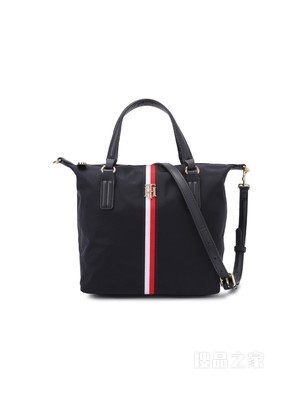 Tommy 22新款春夏女装时尚金属LOGO可卸肩带手提托特包AW0AW11344