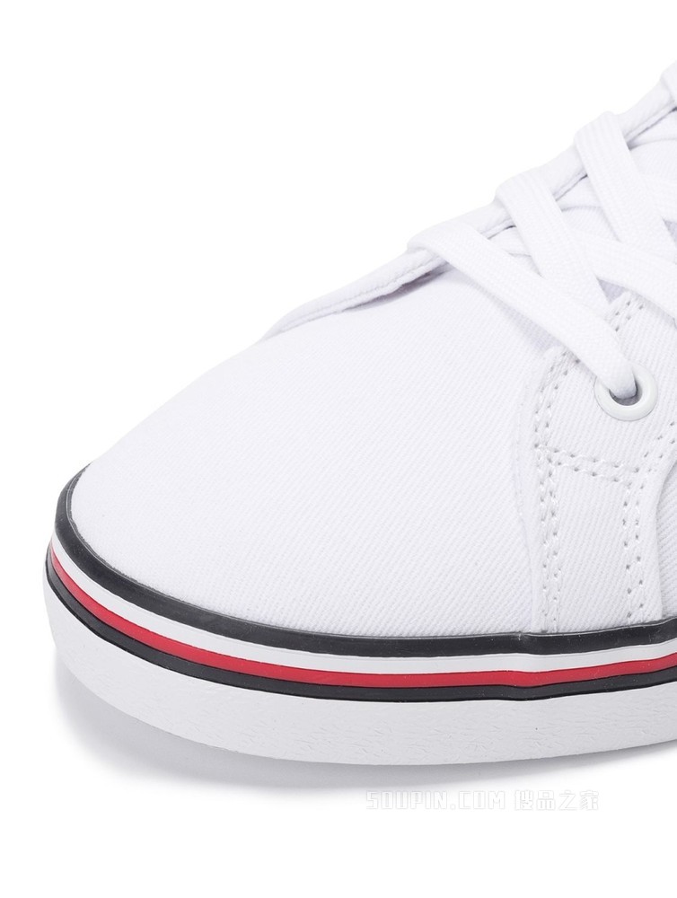 Tommy 22新款春夏女装时尚拼色小绣标系带休闲帆布鞋FW0FW06178