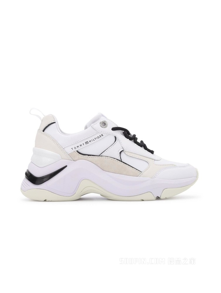 Tommy 22新款春季女装休闲拼接厚底增高系带老爹鞋运动鞋06068