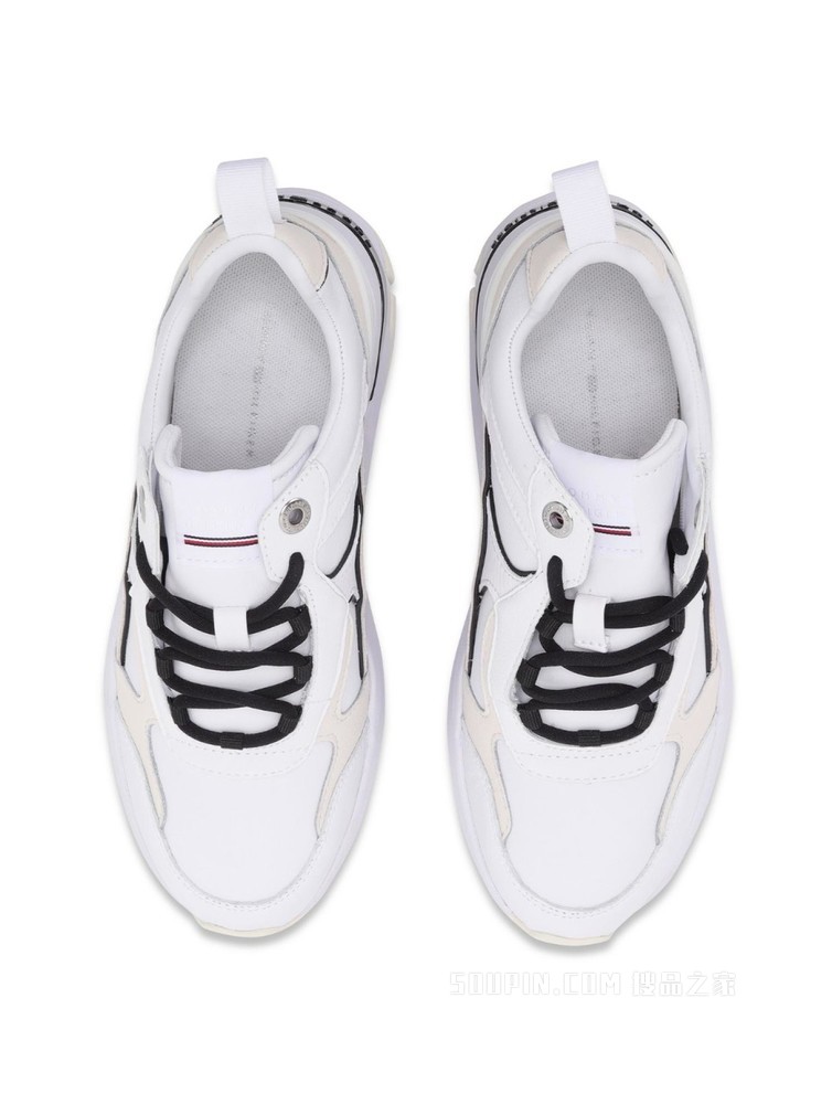 Tommy 22新款春季女装休闲拼接厚底增高系带老爹鞋运动鞋06068