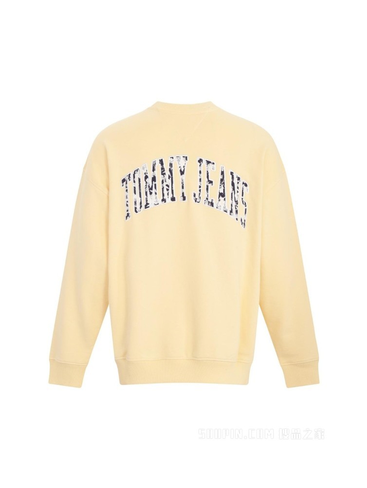 Tommy【特殊系列】22新款春夏男装时尚旗标刺绣圆领套头卫衣14918