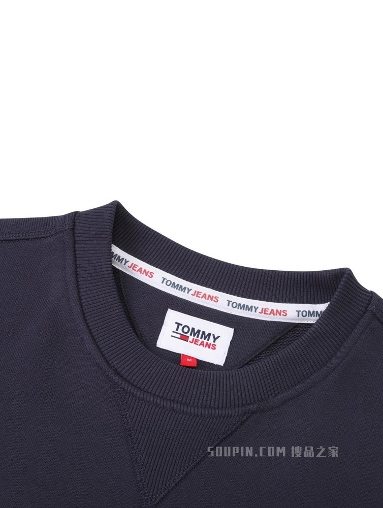 Tommy【特殊系列】22新款春夏男装时尚旗标刺绣圆领套头卫衣14918