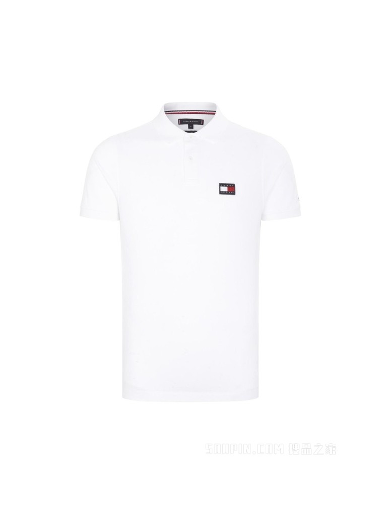 Tommy【金秀贤同款】22新款春夏男装纯棉刺绣修身短袖POLO衫24599