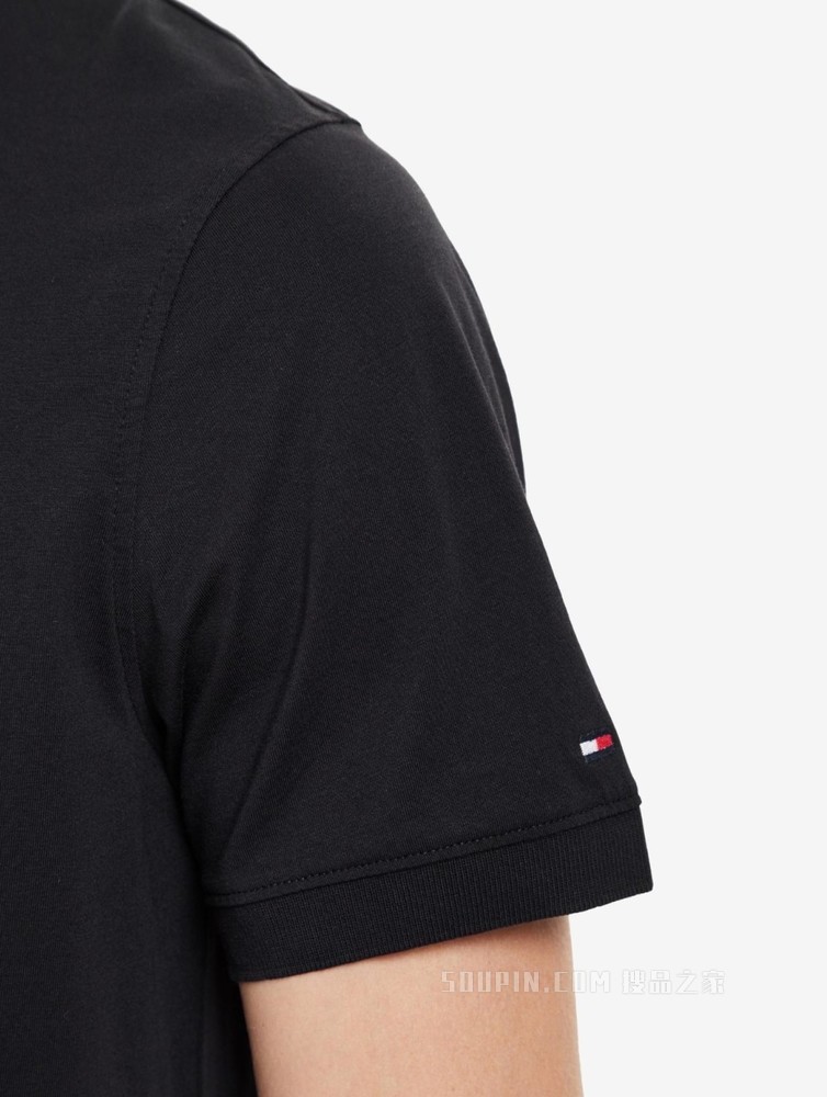 Tommy 春夏男装商务休闲纯棉透气印花LOGO修身短袖POLO衫18282