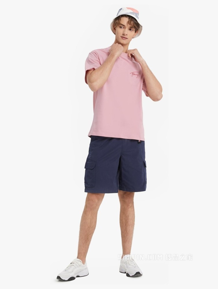 Tommy 22新款春夏男女同款经典时尚纯棉字母刺绣短袖T恤13398
