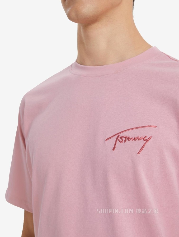 Tommy 22新款春夏男女同款经典时尚纯棉字母刺绣短袖T恤13398