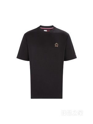 Tommy 22新款春夏男装时尚徽章刺绣圆领宽松短袖T恤MW0MW28673