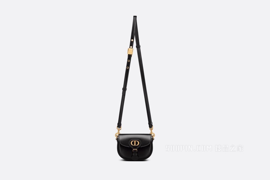 超迷你 Dior Bobby 手袋 黑色光面牛皮革