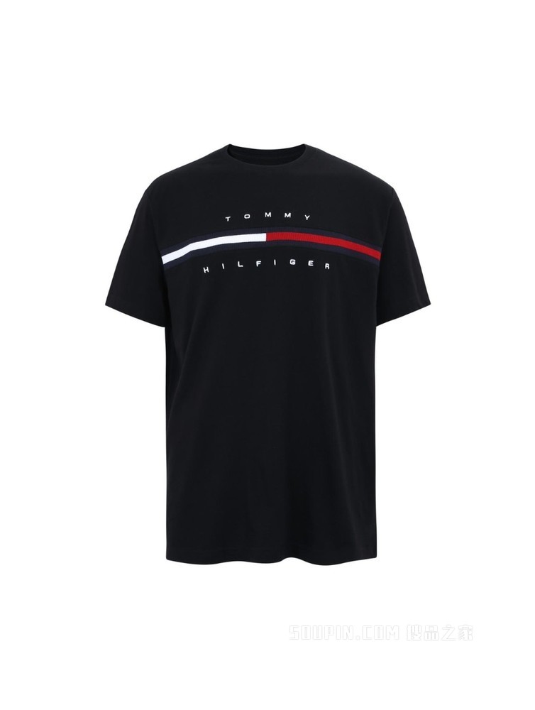 Tommy 男装经典百搭纯棉刺绣LOGO圆领短袖T恤C817849807