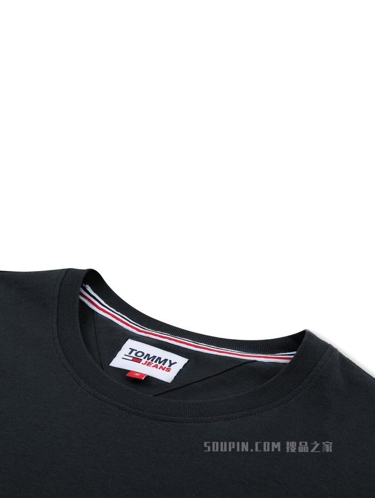 Tommy 男装经典简约纯棉刺绣旗标圆领短袖T恤DM0DM04411
