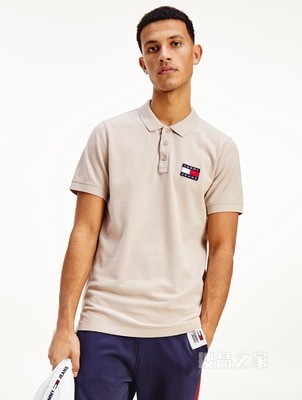 Tommy 男装经典青春流行珠地棉旗帜标识短袖POLO衫DM0DM10327