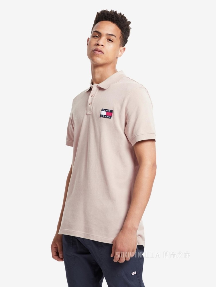 Tommy 男装经典青春流行珠地棉旗帜标识短袖POLO衫DM0DM10327