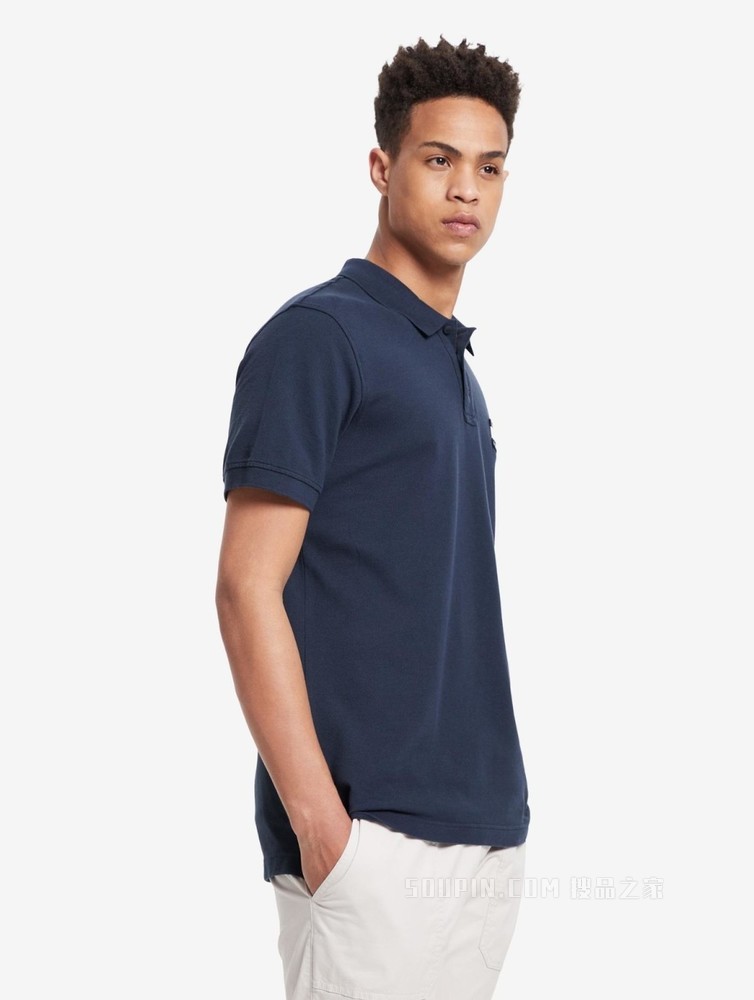 Tommy 男装经典青春流行珠地棉旗帜标识短袖POLO衫DM0DM10327