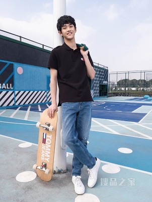 Tommy 22新款春夏男装休闲透气珠地棉刺绣LOGO短袖POLO衫09444