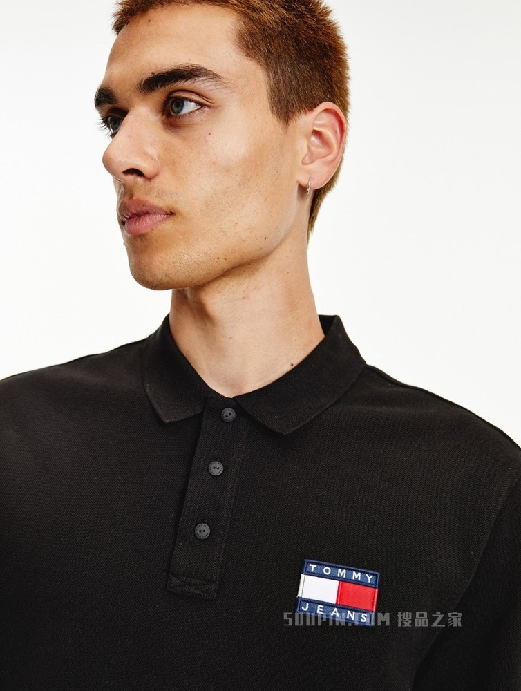 Tommy 22新款春夏男装休闲透气珠地棉刺绣LOGO短袖POLO衫09444
